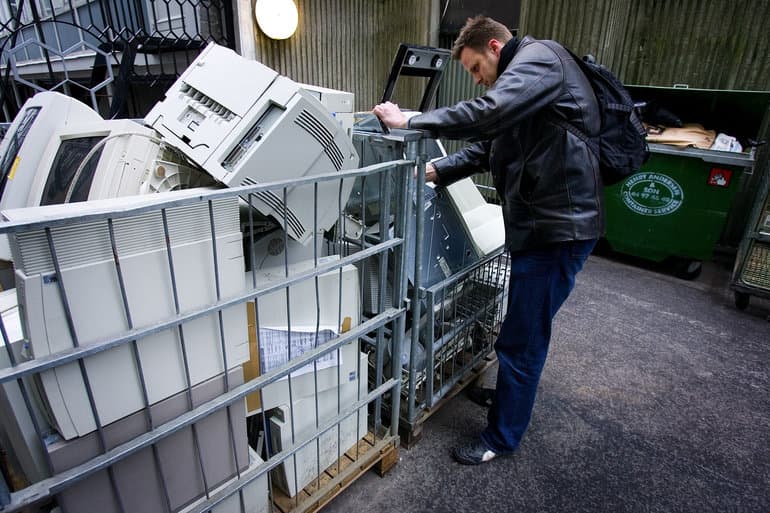 Store mængder brugbar elektronik ender på genbrugspladsen